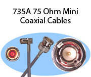 735A 75 Ohm Mini Coaxial Cables