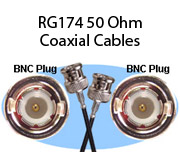 RG174 50 Ohm Coaxial Cables