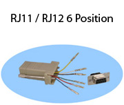 RJ11 / RJ12  6 Position