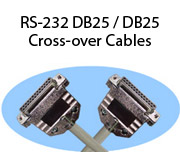 RS-232 DB25 / DB25 Cross-over Cables