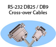 RS-232 DB25 / DB9 Cross-over Cables