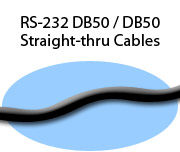RS-232 DB50 / DB50 Straight-thru Cables