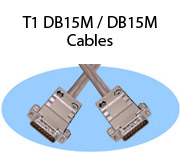 T1 DB15M / DB15M Cables