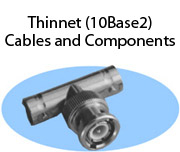 Thinnet (10Base2) Cables and Components