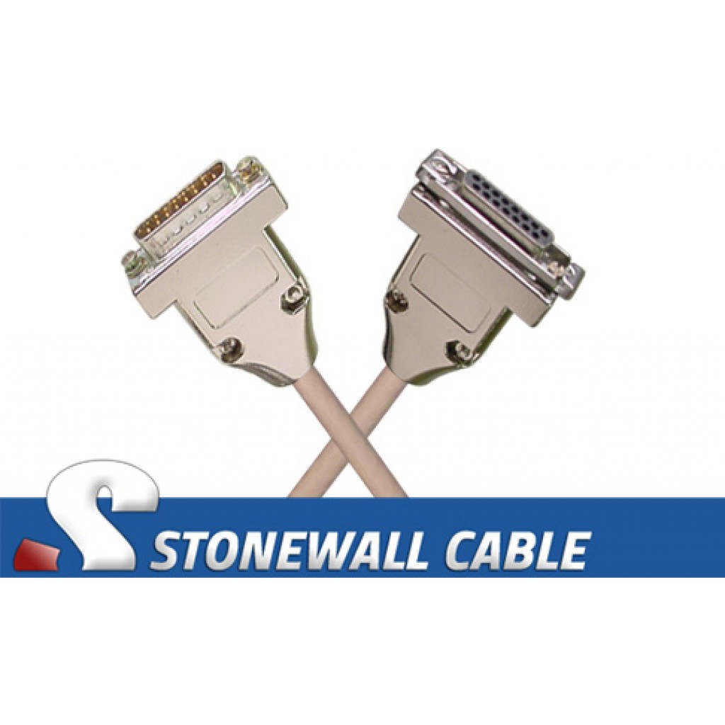 Office AUI Transceiver Cable DB15MF Stonewall Cable