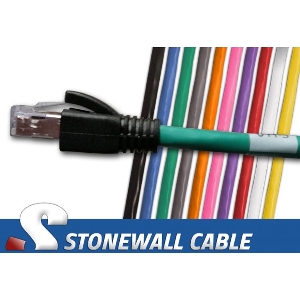 Cat6a 10G Shielded Stranded Patch Cable Stonewall Cable