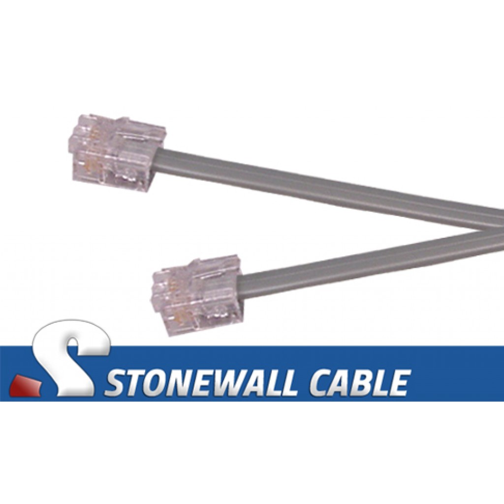 RJ11 / RJ11 Straight Modular Cable Stonewall Cable