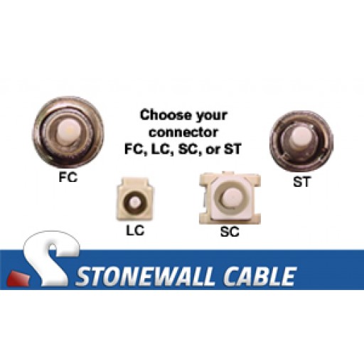 OM4 Multimode 50/125 10/40/100 Gig 12-Strand Fiber Cable