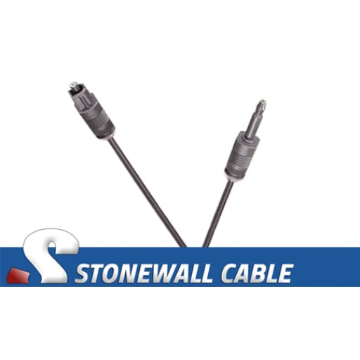 Optical Toslink / 3.5mm Mini-Plug Cable - 2 Meters