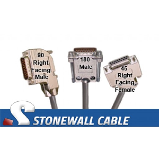 Straight-thru Cable DB15MF
