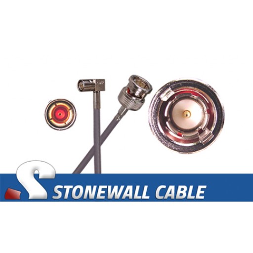 735A Coax Cable SMB Right Angle Plug / BNC Plug