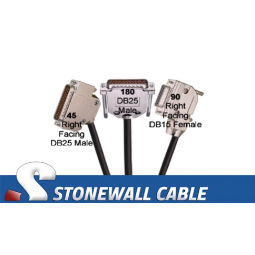 RS-530 (DB25M) to X.21 (DB15F)