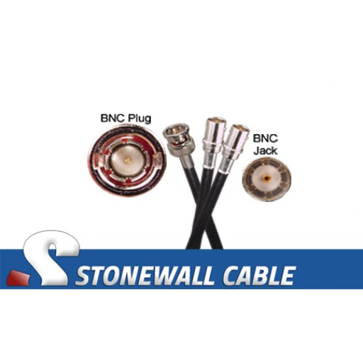RG59 Coax Cable BNC Plug / BNC Jack / BNC Jack