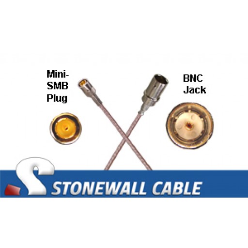 RG179 Cable Mini-SMB Plug / BNC Jack
