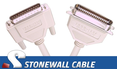 PC Parallel Printer Cable - 6' - Stonewall Cable