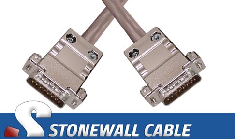 T1 DB15MM Straight-thru Cable - Stonewall Cable