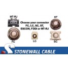 OM4 Multimode 50/125 10/40/100 Gig 24-Strand Fiber Cable