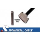 SCSI MicroD-68 Male Screws "Y" Cable