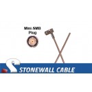 RG179 Coax Cable Mini-SMB Right Angle Plug / Blunt