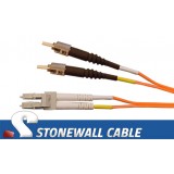 Multimode Duplex 62.5/125 ST / LC Fiber Cable