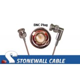 RG179 Coax Cable BNC Plug / BNC Right Angle Plug