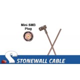RG179 Coax Cable Mini-SMB Right Angle Plug / Blunt
