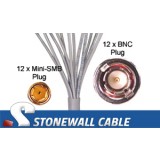 735A Coax Cable 12 x Mini-SMB Plug / 12 x BNC Plug