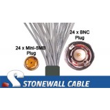 735A Coax Cable 24 x Mini-SMB Plug / 24 x BNC Plug