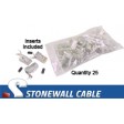 Cat5e Rated Shielded RJ45 with Strain Relief (25/Pkg.)